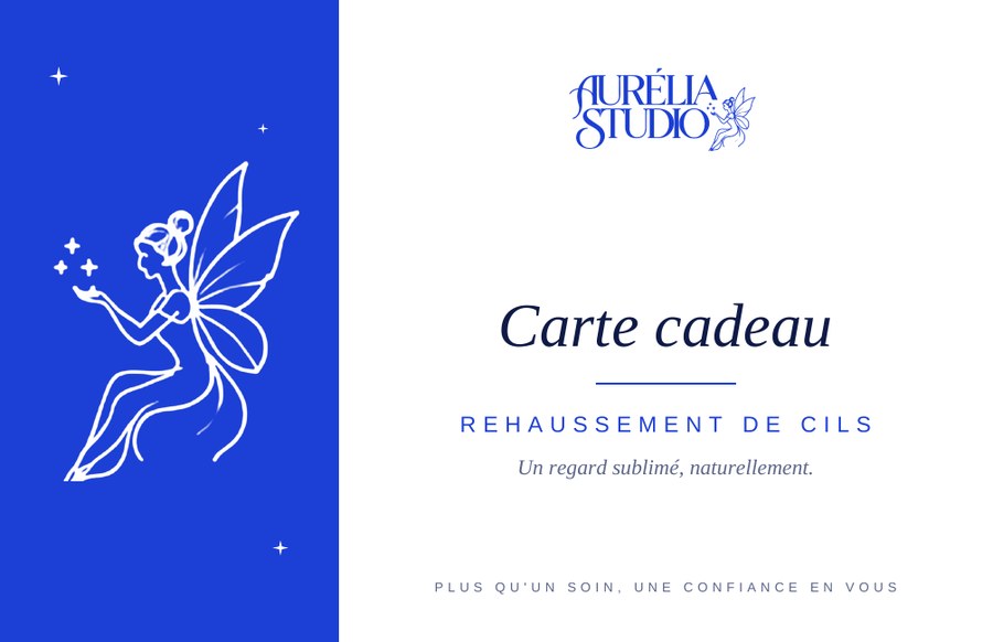 Carte cadeau Aurélia Studio pour un rehaussement de cils